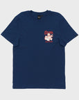 Deus Mens Overbite T-Shirt - Mechanic Blue - ManGo Surfing