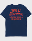 Deus Mens Overbite T-Shirt - Mechanic Blue - ManGo Surfing