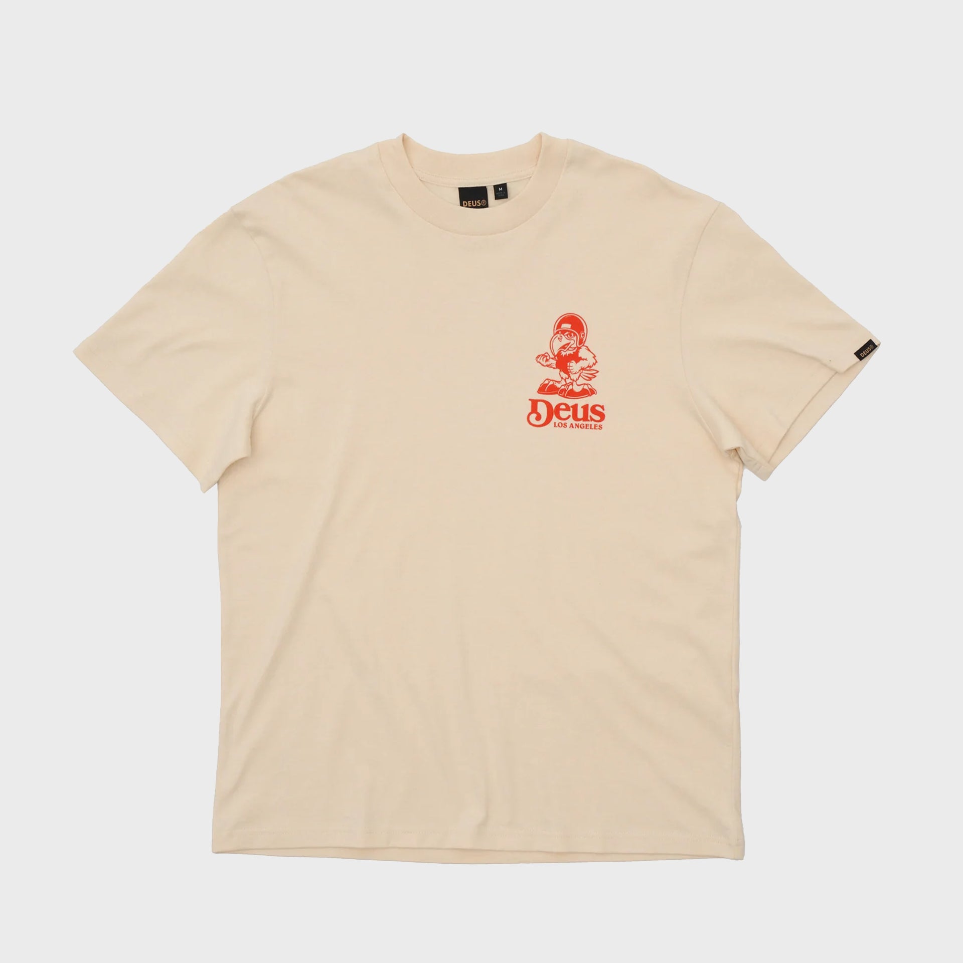 Deus Mens Raptor T-Shirt - Dirty White - ManGo Surfing