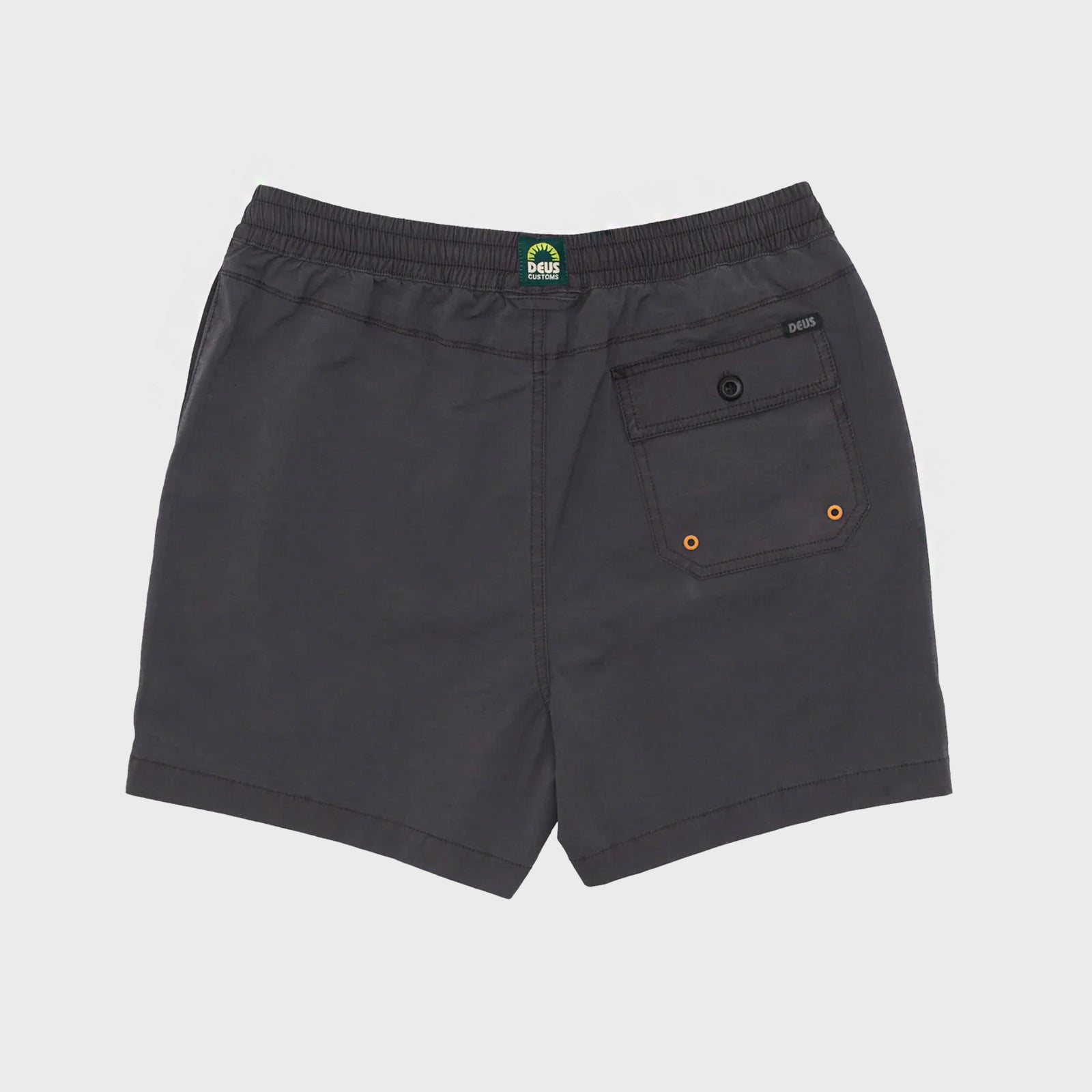 Deus Mens Sandbar GD Swim Shorts - Anthracite - ManGo Surfing