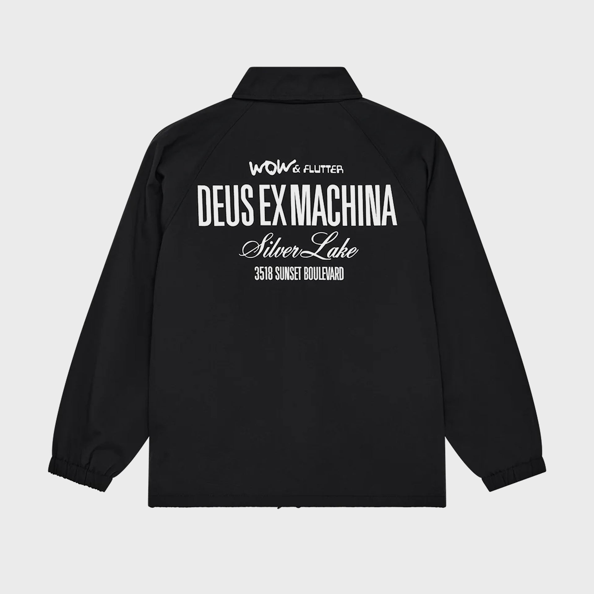 Deus Mens Sensory Overload Coach Jacket - Black - ManGo Surfing