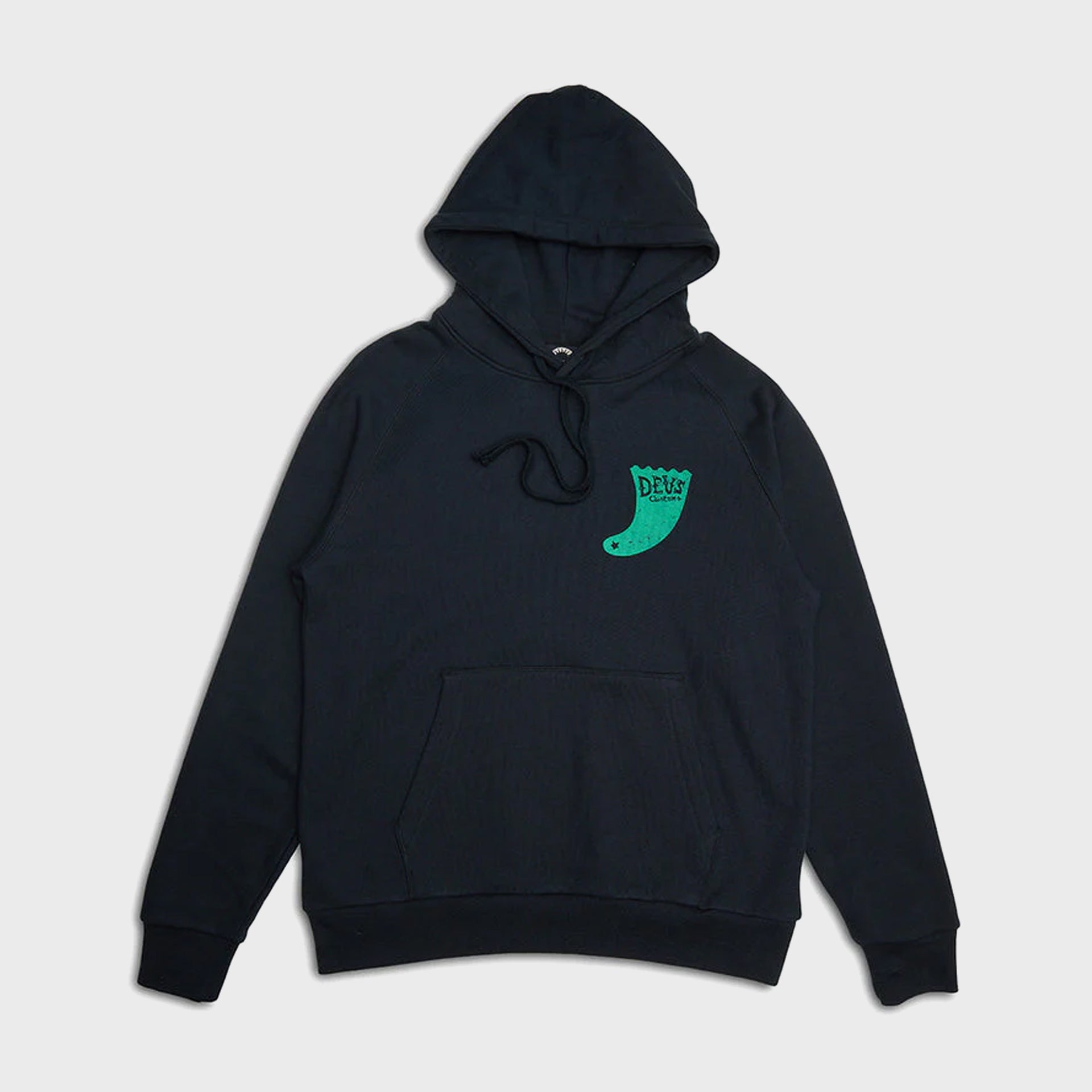 Deus Mens Single Fin Hoodie - Black - ManGo Surfing