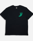 Deus Mens Single Fin T-Shirt - Black - ManGo Surfing