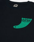 Deus Mens Single Fin T-Shirt - Black - ManGo Surfing