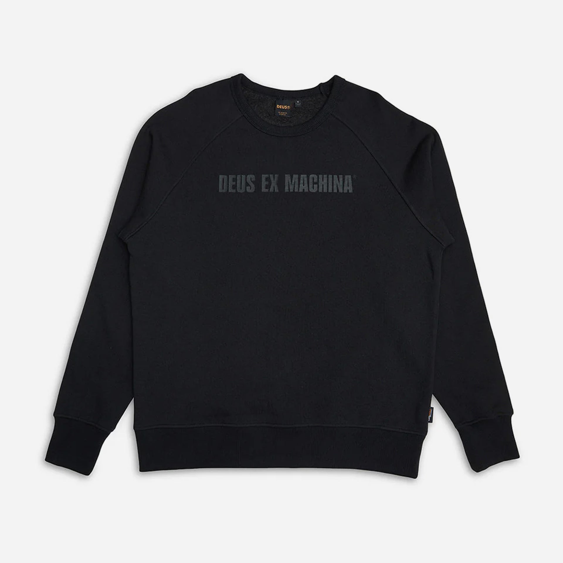 Deus Mens Sled Cordura Crew Sweatshirt - Anthracite - ManGo Surfing