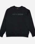 Deus Mens Sled Cordura Crew Sweatshirt - Anthracite - ManGo Surfing
