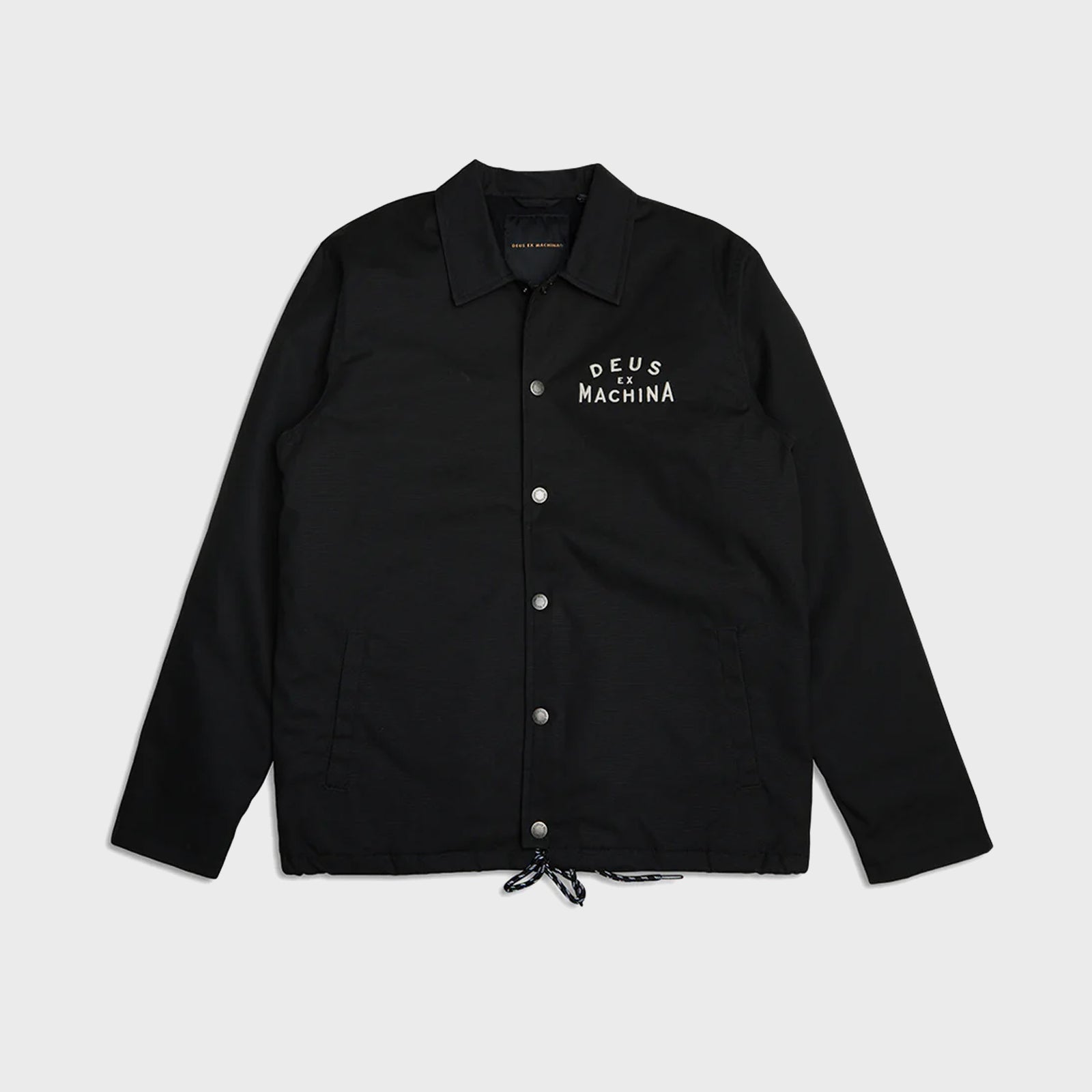 Deus Mens Workshop Coach Jacket - Black - ManGo Surfing
