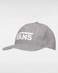 Vans Drop V Logo Snapback Hat - Cement Heather