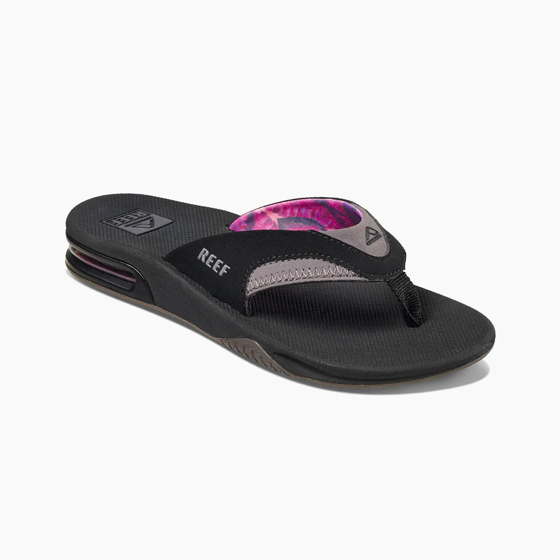 Reef Fanning Women's Flip Flops - Black/Grey - ManGo Surfing