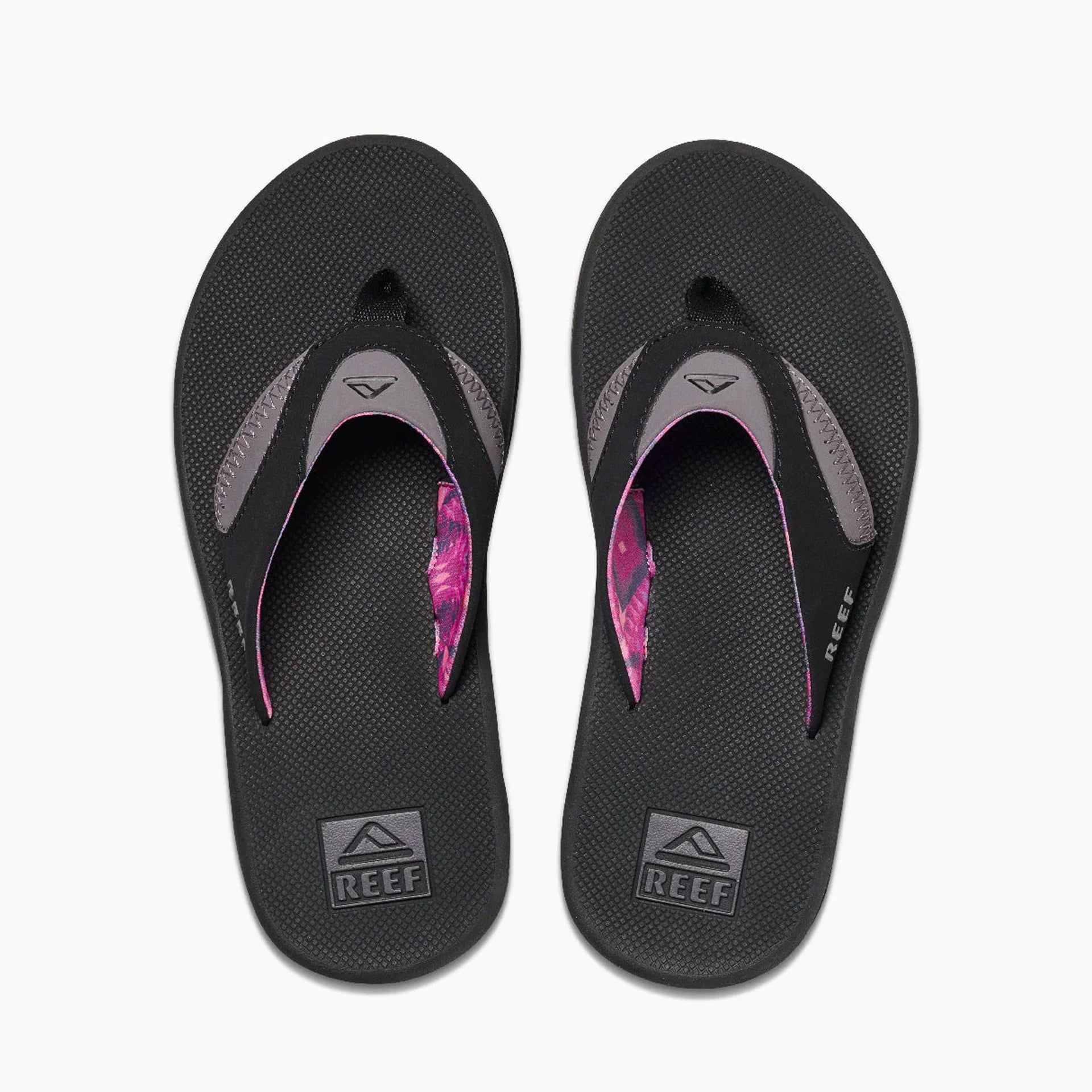 Reef Fanning Women's Flip Flops - Black/Grey - ManGo Surfing