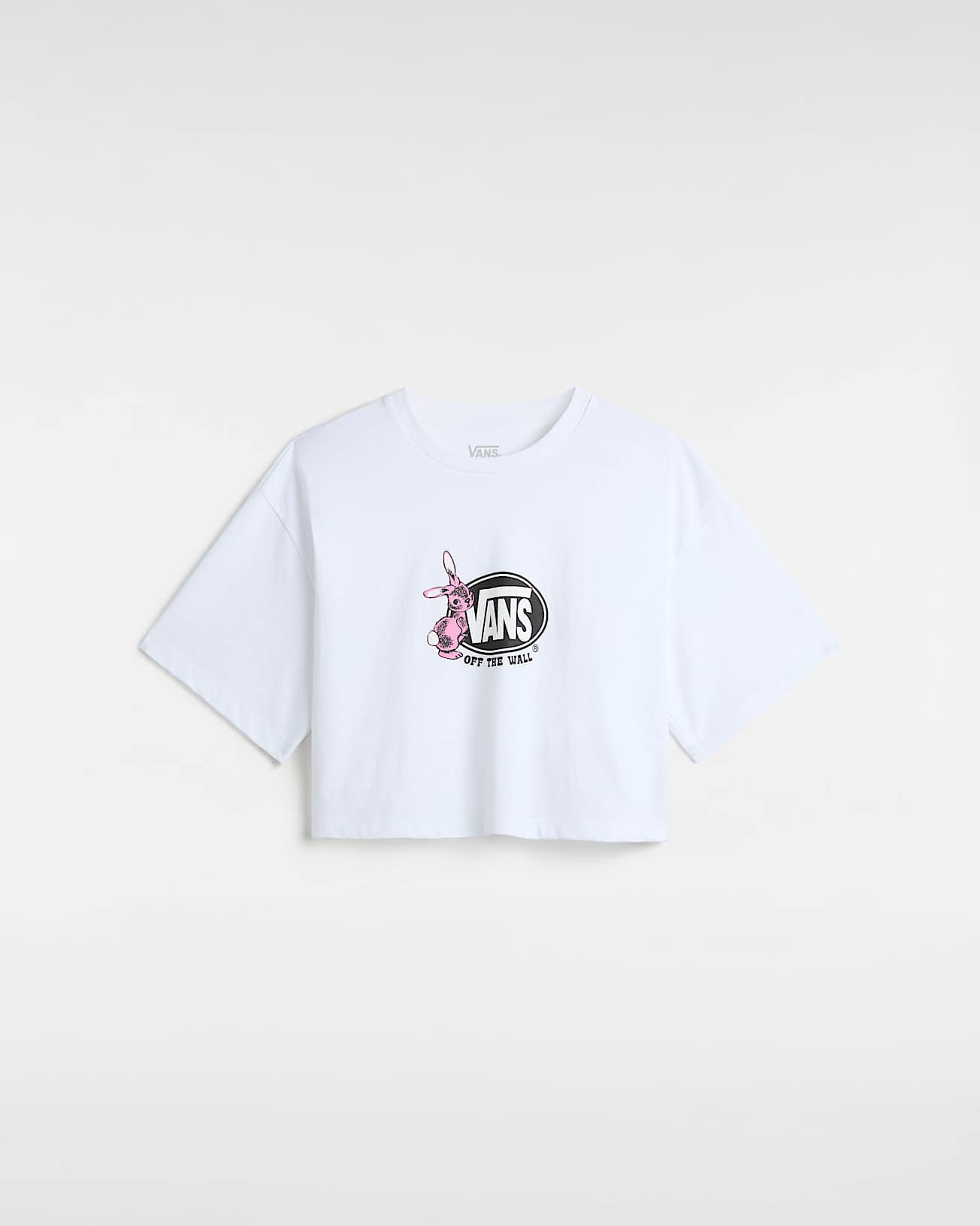 Vans Womens Follow Relax Crop T-Shirt - White - ManGo Surfing
