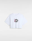 Vans Womens Follow Relax Crop T-Shirt - White - ManGo Surfing