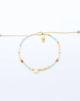 Pineapple Island Giada Sejiwa Beaded Bracelet - Pastel Blue/Pink