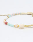Pineapple Island Giada Sejiwa Beaded Bracelet - Pastel Blue/Pink