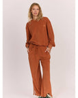 Sisstr Evolution West Shore Terry Fleece Sweatshirt - Terracotta
