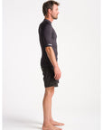 C-Skins Mens NuWave UV Basics Short Sleeve Vest - Anthracite - ManGo Surfing