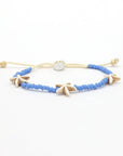 Pineapple Island Tidepool Starfish Beaded Anklet - Blue