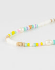 Pineapple Island Mentawai Islands Surfer Pearl Beaded Necklace - White/Multi