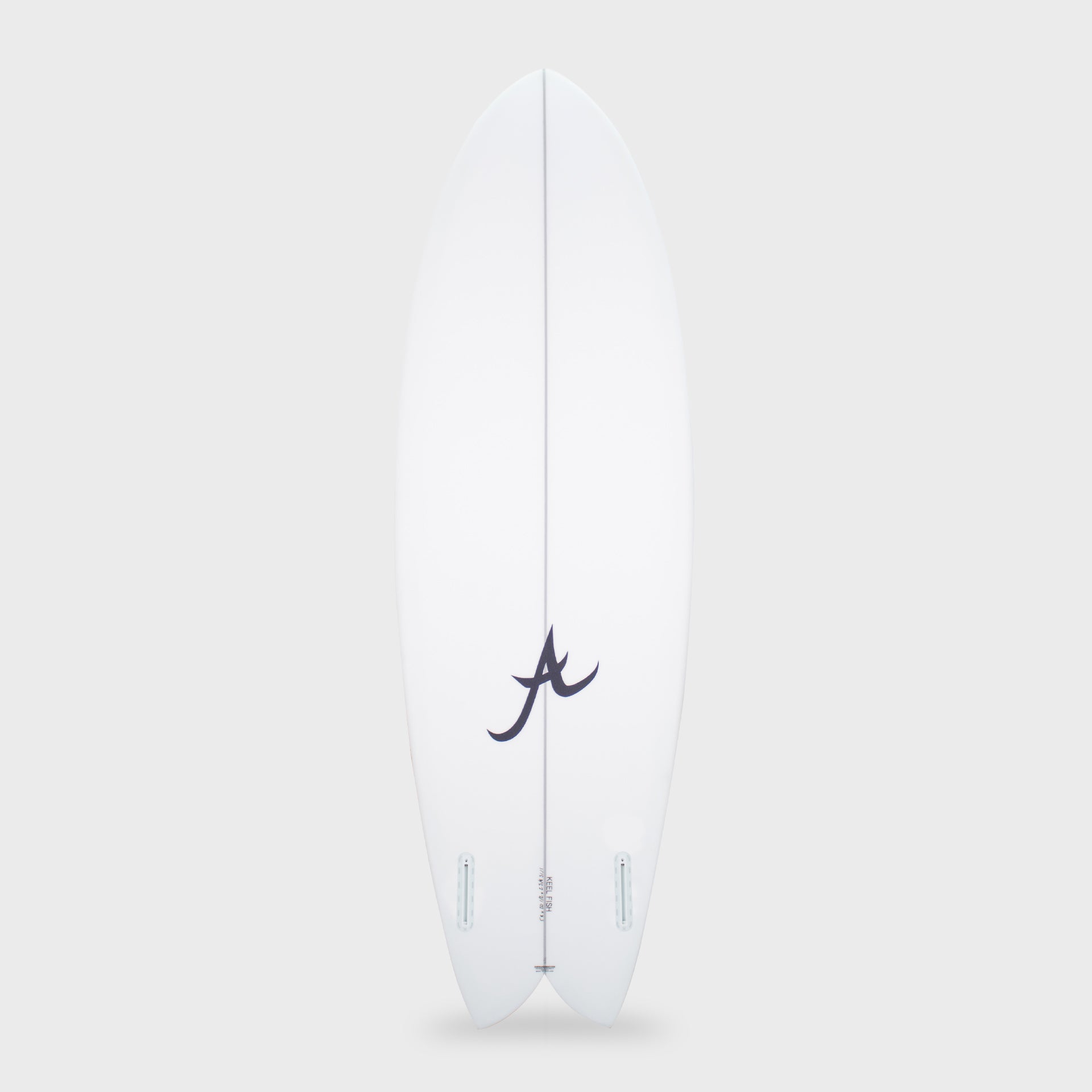 Keel Twin PU Clear - Twin Fin Surfboard - 5'8, 5'9, 5'10, 6'0 and 6'2 - Clear - ManGo Surfing