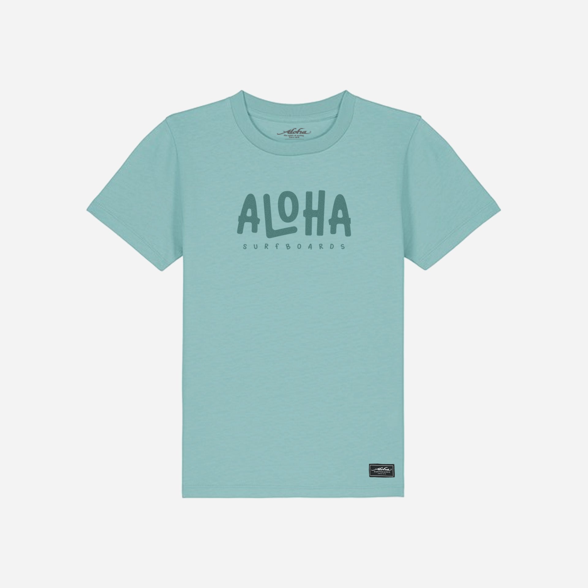 Aloha Kids Logo T-Shirt - Teal - ManGo Surfing