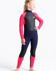C-Skins Element 3/2 Jnr Unisex Steamer - Slate/Coral/Multi - ManGo Surfing