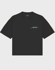 Aloha Womens Palm Tree T-Shirt - Black - ManGo Surfing