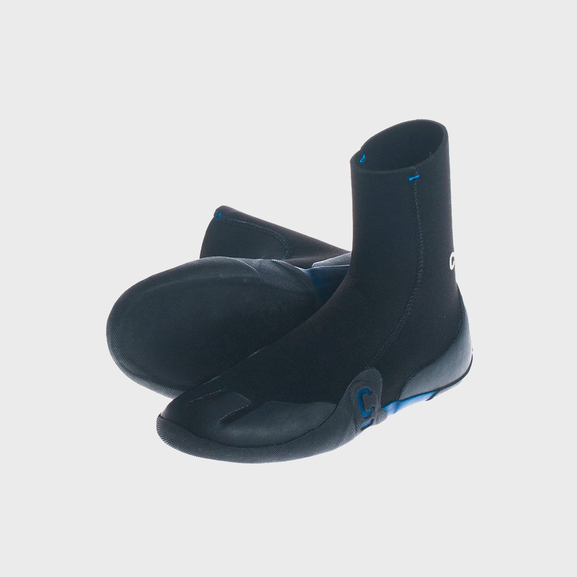 C-Skins Legend 3.5mm Junior Round Toe Boot - Black/Ocean - ManGo Surfing