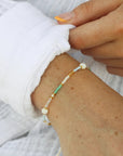 Pineapple Island Pasang Golden Hour Bracelet - Gold/White/Multi