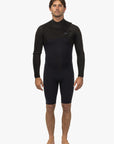 Vissla Mens High Seas II 2/2 Long Sleeve Spring Wetsuit - Black - ManGo Surfing