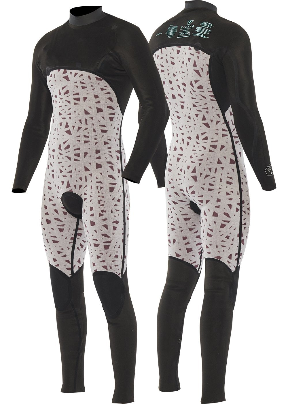 VISSLA - High Seas II 3-2mm Full No Zip Wetsuit - ManGo Surfing