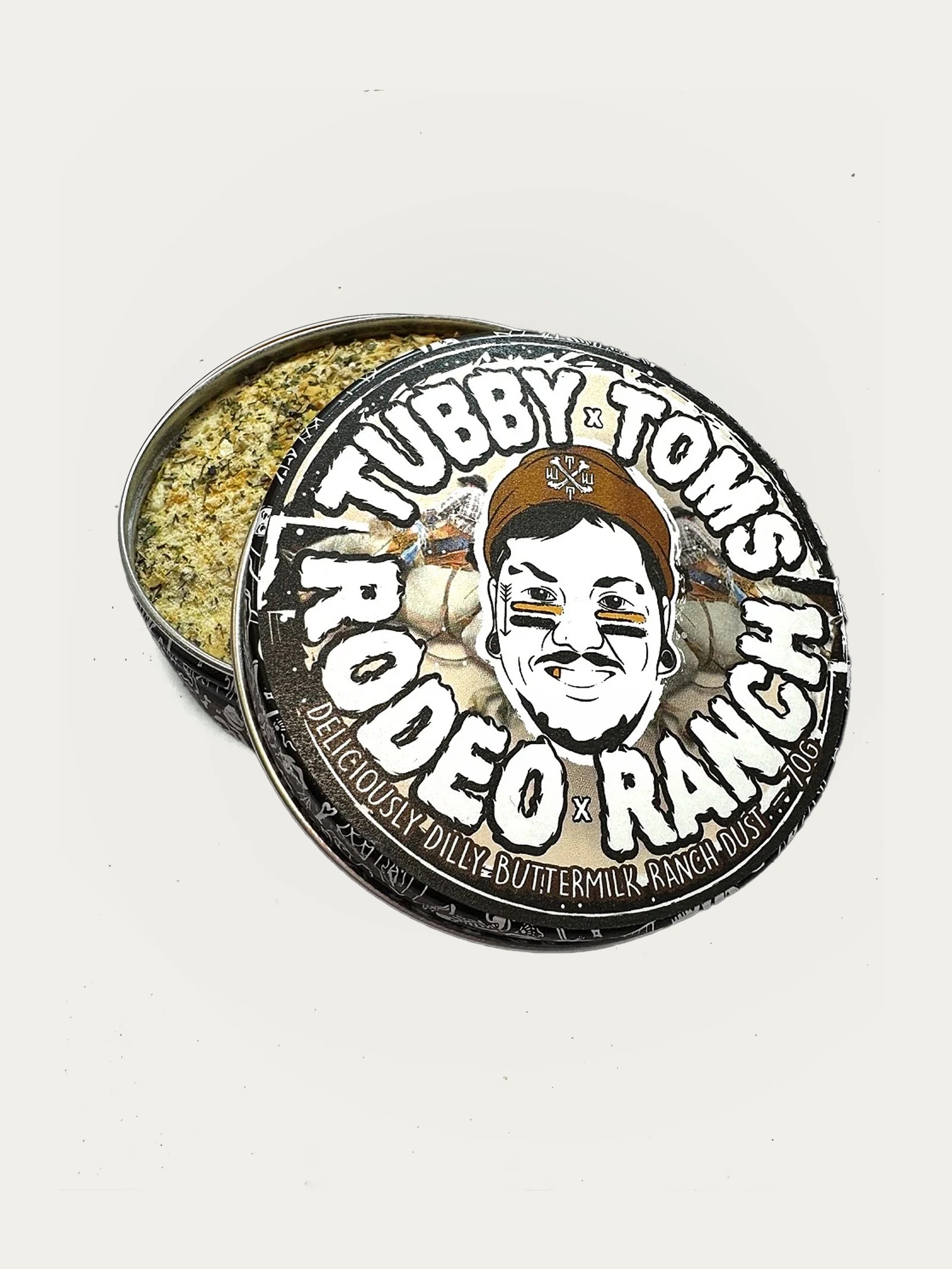 Tubby Tom's Rodeo Range Buttermilk Seasoning Tin - 70g