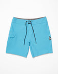 Volcom Mens Lido Solid Mod 18" Boardshorts - Bay Blue - ManGo Surfing