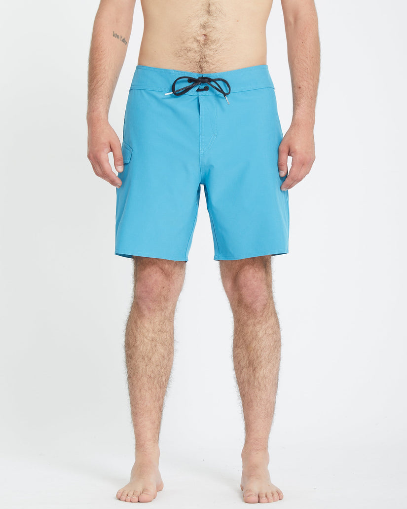 Volcom Mens Lido Solid Mod 18" Boardshorts - Bay Blue - ManGo Surfing