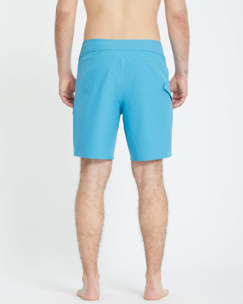 Volcom Mens Lido Solid Mod 18" Boardshorts - Bay Blue - ManGo Surfing