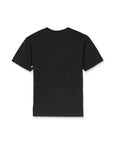 Black t-shirt on a white background