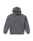Gray hoodie on a white background