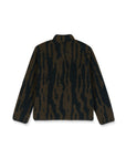 Dark patterned jacket on a white background
