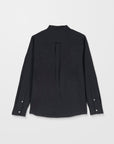 Black shirt on a light gray background