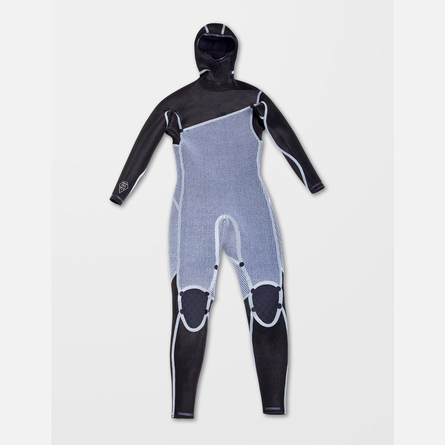 Modulator 5/4/3mm Hooded Chest Zip Wetsuit - Mens Wetsuit - Black - ManGo Surfing