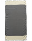 Weavico - Diamond Turkish Beach Towel - 100% Cotton - Black