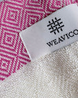 Weavico - Diamond Turkish Beach Towel - 100% Cotton - Fuchsia