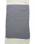 Weavico - Diamond Turkish Beach Towel - 100% Cotton - Navy