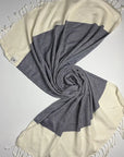 Weavico - Diamond Turkish Beach Towel - 100% Cotton - Navy
