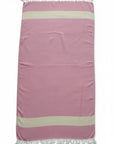 Weavico - Diamond Turkish Beach Towel - 100% Cotton - Pink
