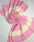 Weavico - Diamond Turkish Beach Towel - 100% Cotton - Pink