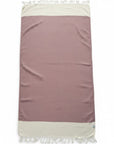 Weavico - Diamond Turkish Beach Towel - 100% Cotton - Terracotta