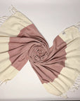 Weavico - Diamond Turkish Beach Towel - 100% Cotton - Terracotta