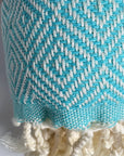 Weavico - Diamond Turkish Beach Towel - 100% Cotton - Turquoise