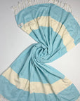 Weavico - Diamond Turkish Beach Towel - 100% Cotton - Turquoise