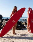Mick Fanning X Laura Enever Sun Beam Surfboard - Cherry